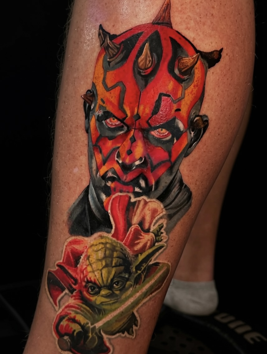 cartoon tattoo